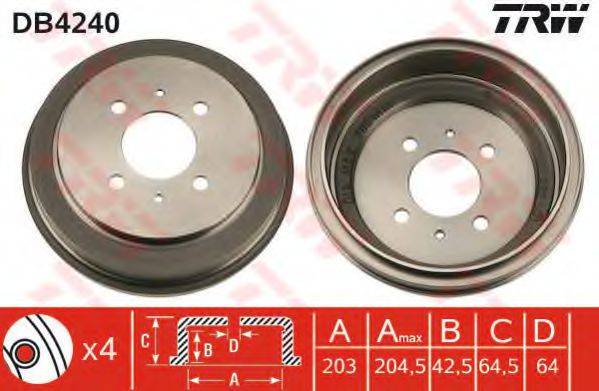 TRW DB4240 Тормозной барабан