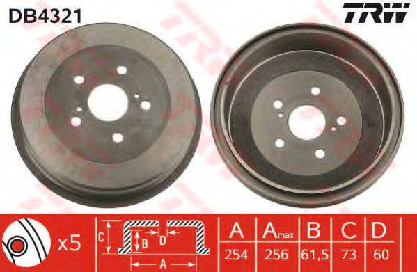 TRW DB4321 Тормозной барабан
