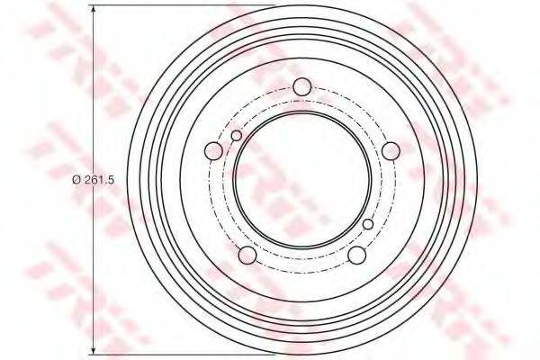 TRW DB4421 Тормозной барабан