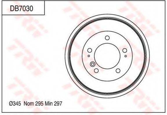 TRW DB7030 Тормозной барабан