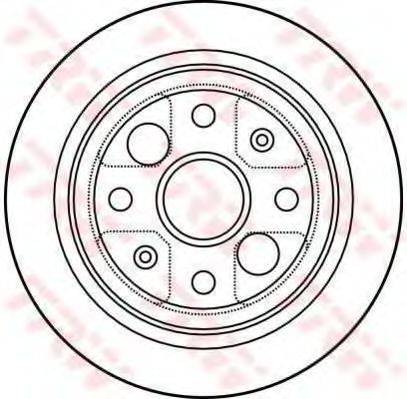 TRW DF4004 Тормозной диск