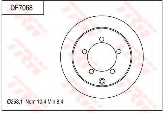 TRW DF7068 Тормозной диск