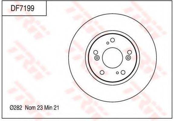 TRW DF7199 Тормозной диск