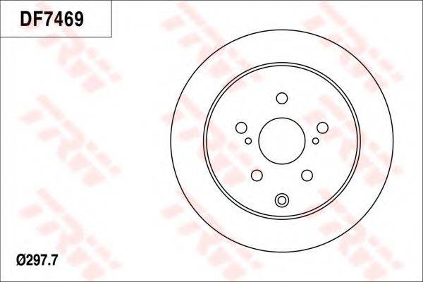 TRW DF7469 Тормозной диск