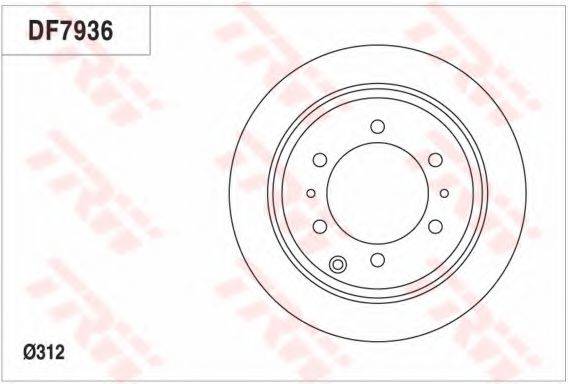 TRW DF7936 Тормозной диск