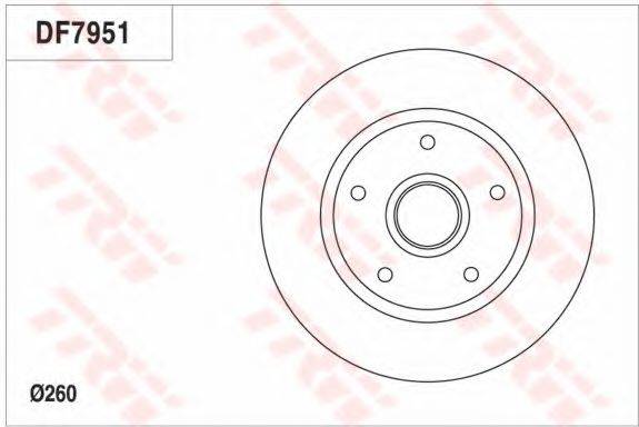 TRW DF7951 Тормозной диск