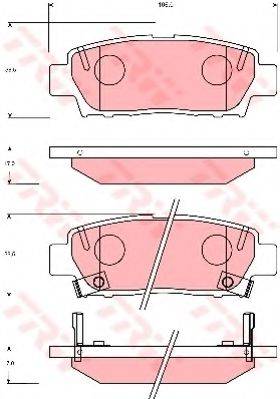 TRW GDB7055 Комплект тормозных колодок, дисковый тормоз