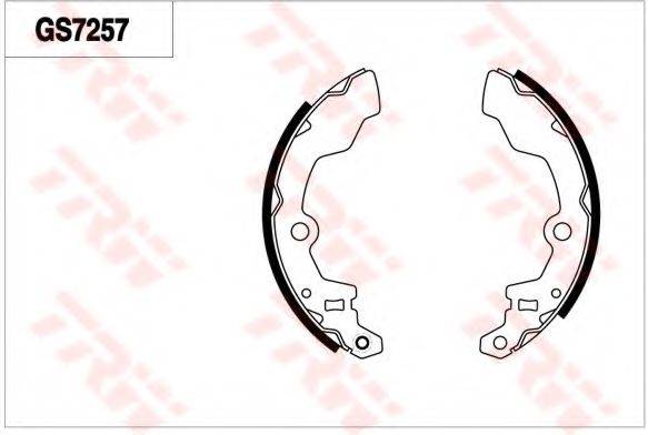 TRW GS7257 Комплект тормозных колодок