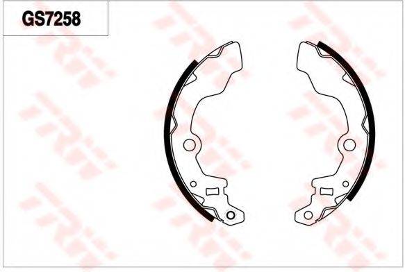 TRW GS7258 Комплект тормозных колодок