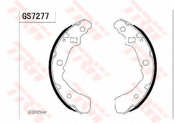 TRW GS7277 Комплект тормозных колодок