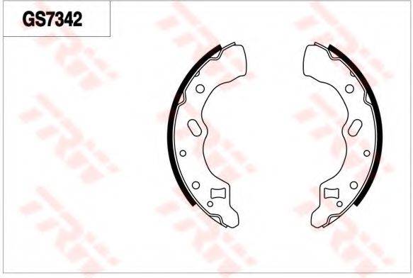 TRW GS7342 Комплект тормозных колодок