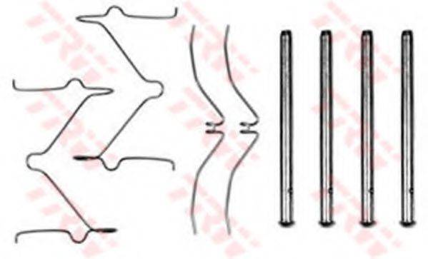 TRW PFK286 Комплектующие, колодки дискового тормоза