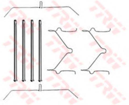 TRW PFK290 Комплектующие, колодки дискового тормоза
