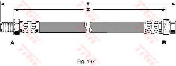 TRW PHB257 Тормозной шланг