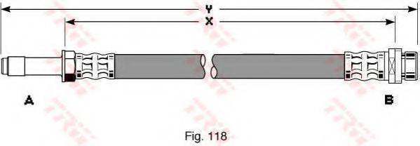 TRW PHB259 Тормозной шланг