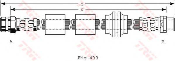 TRW PHB440 Тормозной шланг