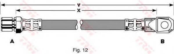 TRW PHD105 Тормозной шланг