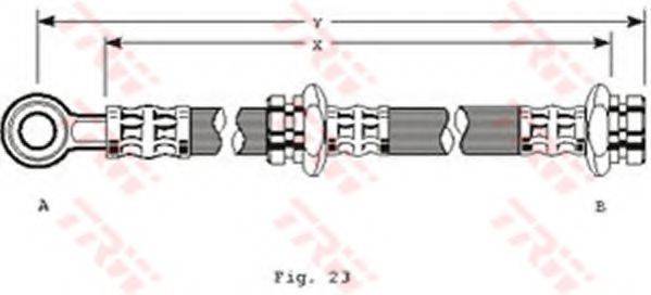 TRW PHD146 Тормозной шланг