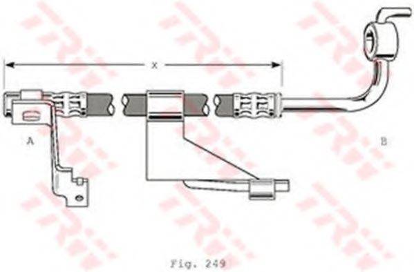 TRW PHD364 Тормозной шланг