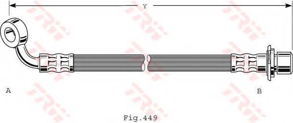 TRW PHD473 Тормозной шланг