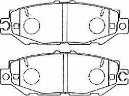 AISIN A2N058 Комплект тормозных колодок, дисковый тормоз