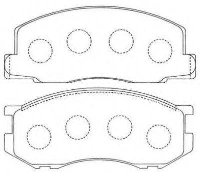 AISIN ASN136 Комплект тормозных колодок, дисковый тормоз