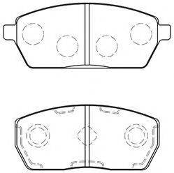 AISIN H1N006 Комплект тормозных колодок, дисковый тормоз