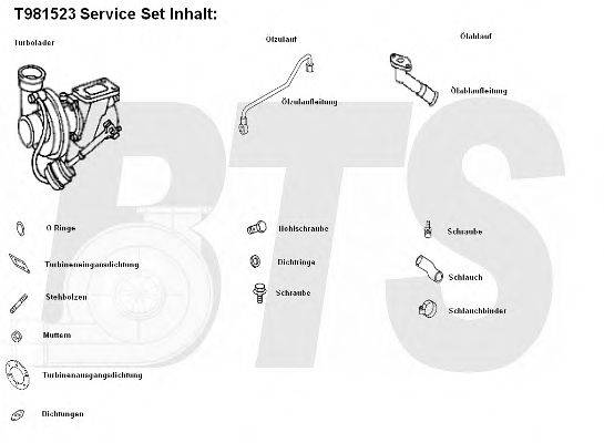 BTS TURBO T981523 Компрессор, наддув