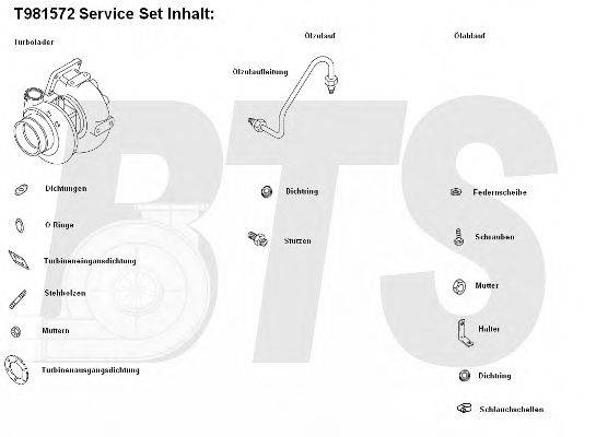 BTS TURBO T981572 Компрессор, наддув