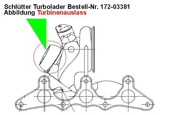 SCHLUTTER TURBOLADER 17203381 Компрессор, наддув