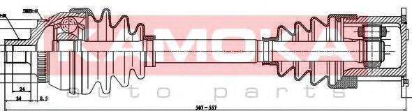 KAMOKA VW1138902 Приводной вал