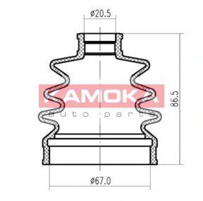 KAMOKA 1146562 Пыльник, приводной вал