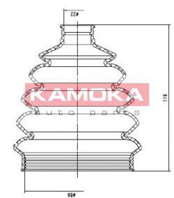 KAMOKA 1146680 Пыльник, приводной вал