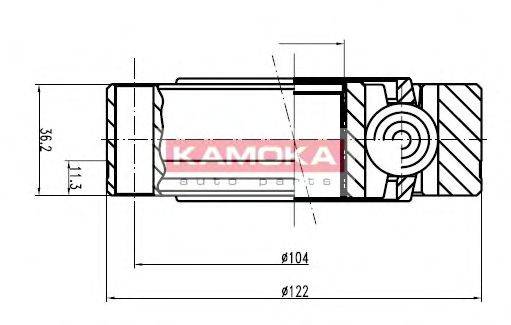 KAMOKA 9003 Шарнирный комплект, приводной вал