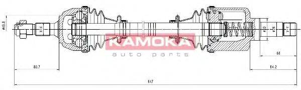 KAMOKA CT1138905 Приводной вал