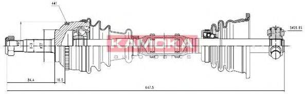 KAMOKA RN1138909A Приводной вал