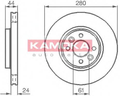 KAMOKA 1032248 Тормозной диск