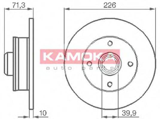 KAMOKA 103274 Тормозной диск