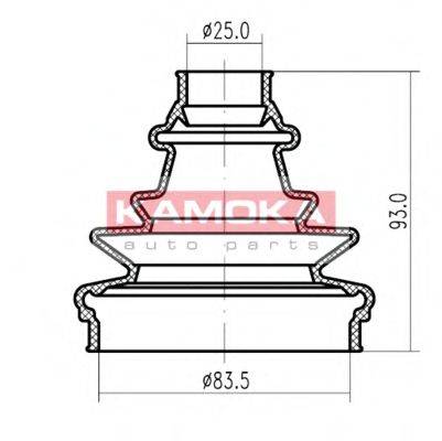 KAMOKA 1147036 Пыльник, приводной вал