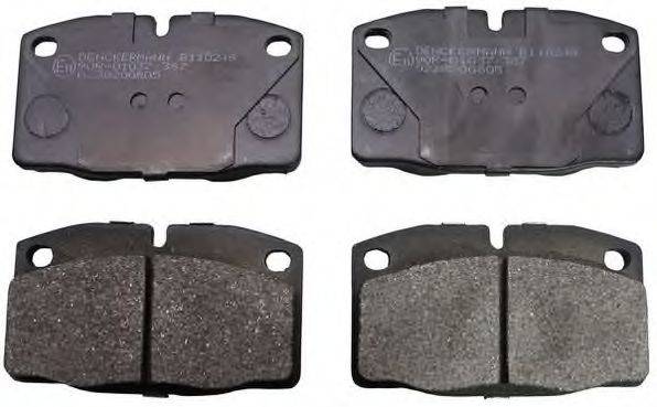 DENCKERMANN B110249 Комплект тормозных колодок, дисковый тормоз