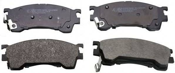DENCKERMANN B110431 Комплект тормозных колодок, дисковый тормоз