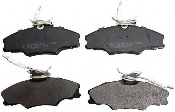DENCKERMANN B110604 Комплект тормозных колодок, дисковый тормоз