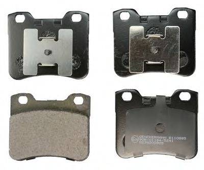 DENCKERMANN B110885 Комплект тормозных колодок, дисковый тормоз