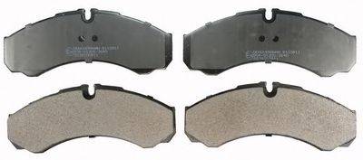 DENCKERMANN B110911 Комплект тормозных колодок, дисковый тормоз