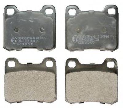 DENCKERMANN B110916 Комплект тормозных колодок, дисковый тормоз