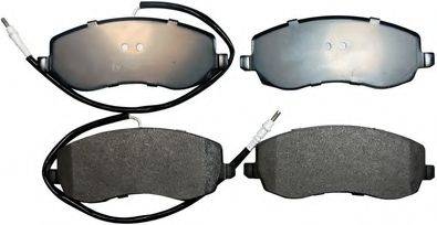 DENCKERMANN B111025 Комплект тормозных колодок, дисковый тормоз