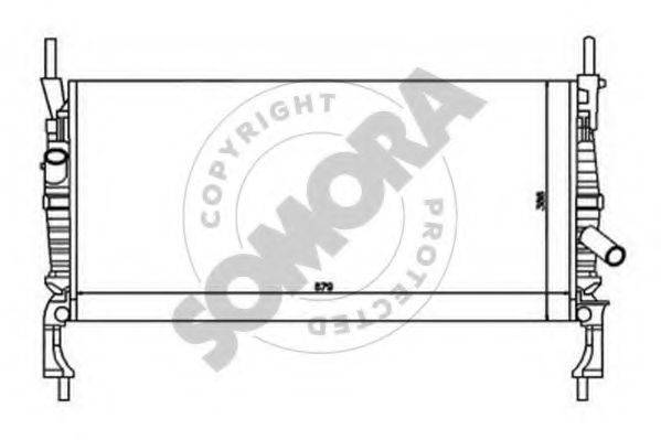 SOMORA 094540 Радиатор, охлаждение двигателя