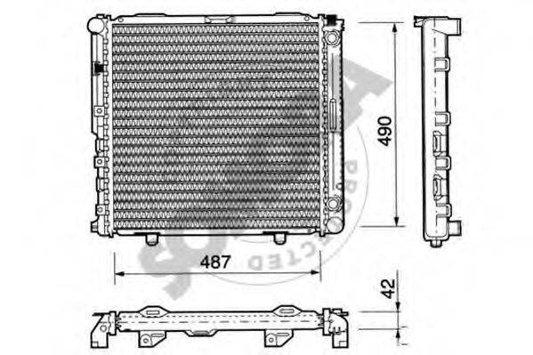 SOMORA 170442 Радиатор, охлаждение двигателя