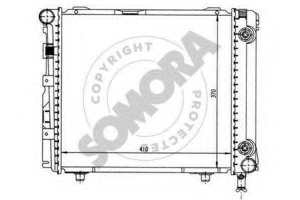 SOMORA 170442A Радиатор, охлаждение двигателя