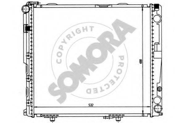 SOMORA 170542 Радиатор, охлаждение двигателя